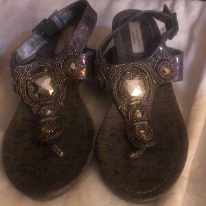 Vera Wang wedge sandals